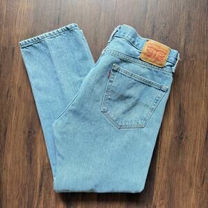Levi’s 505 Jeans Light Wash Straight Leg Denim Men’s 36x30